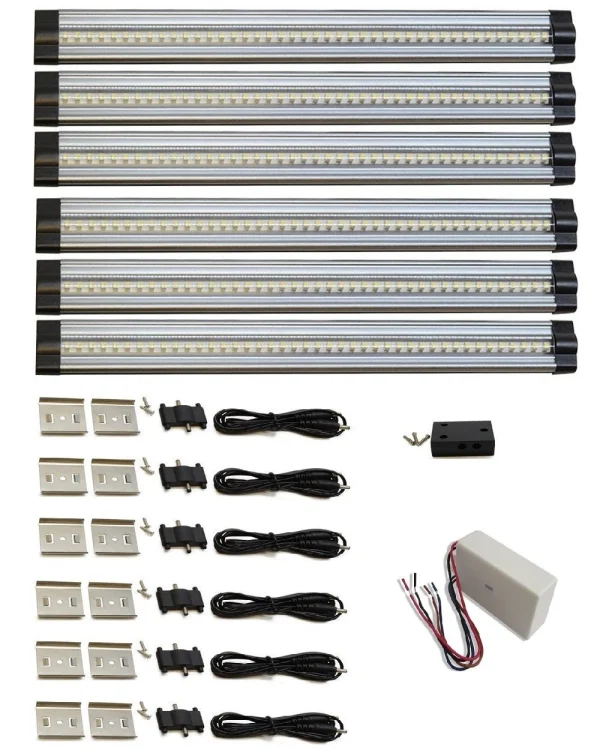 6 Piece 4000K LED Strip Lighting